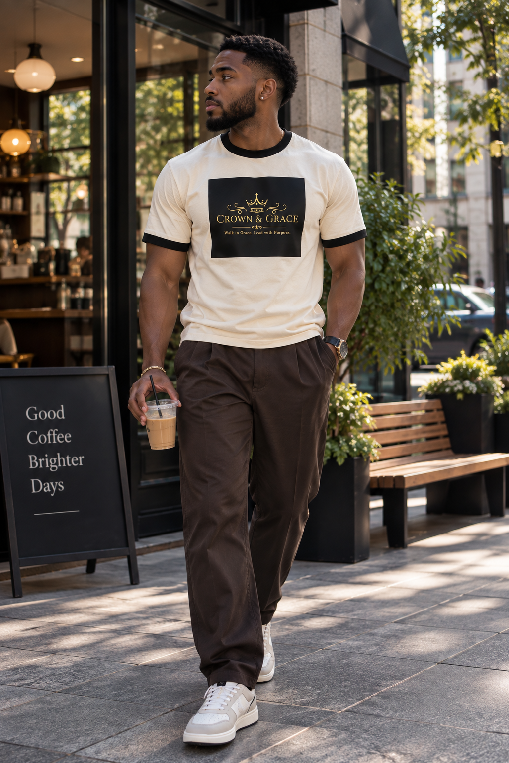 Crown & Grace Classic Unisex Ringer T-Shirt
