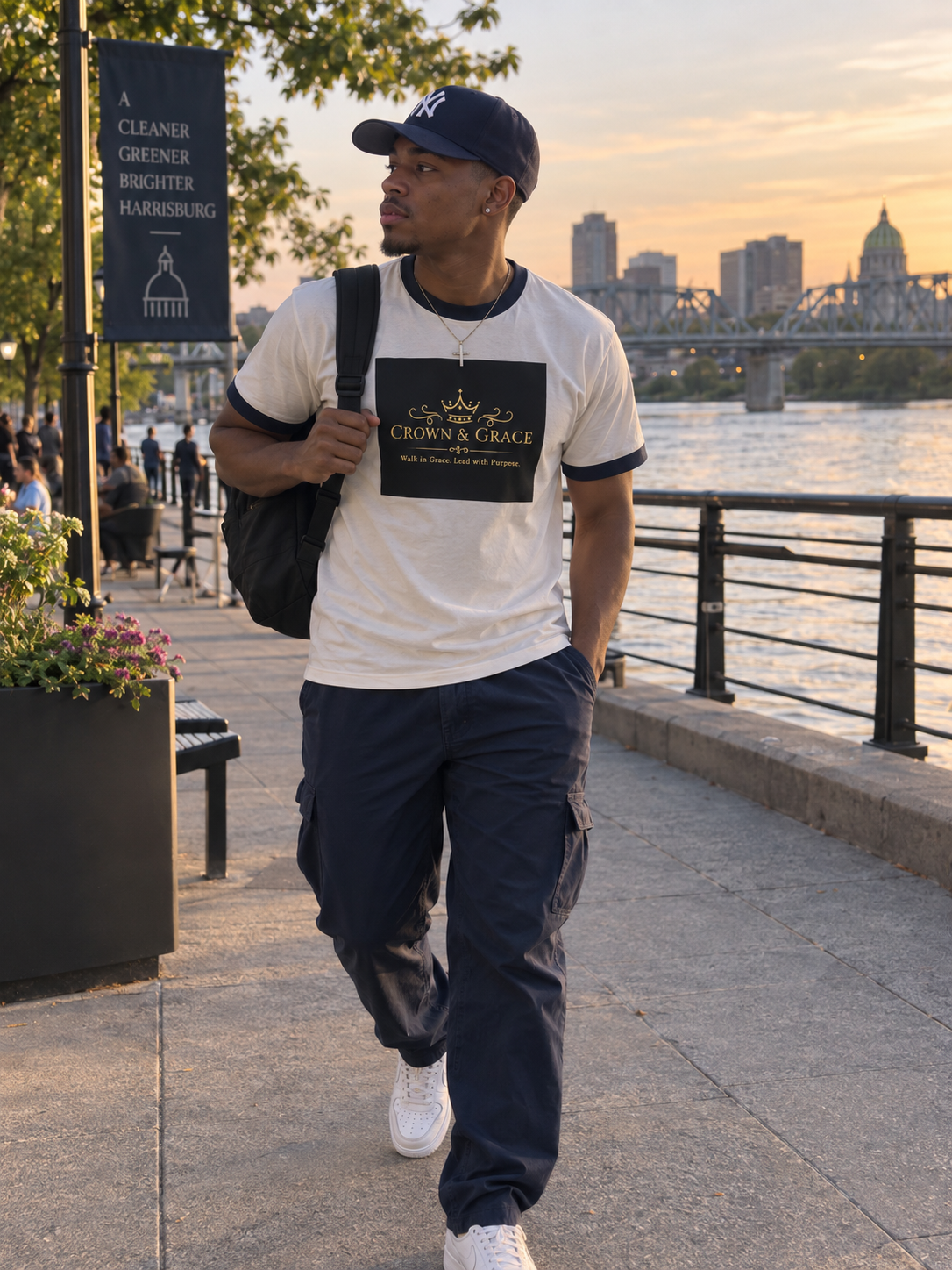 Crown & Grace Classic Unisex Ringer T-Shirt